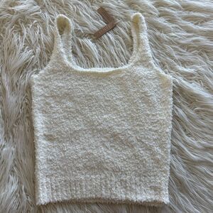 Skims Cozy Knit Tank Bone Size L/XL